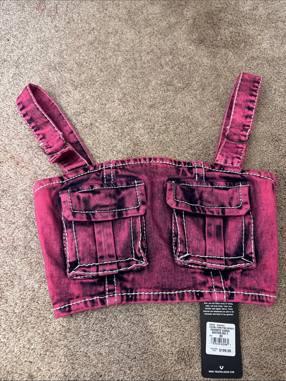 NWT True Religion Denim Bustier